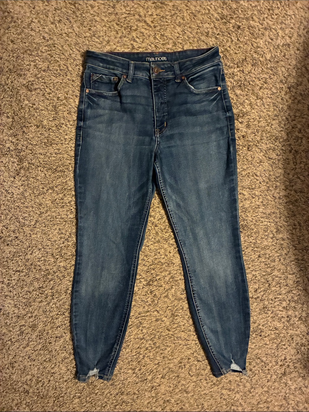 Maurice’s high rise super skinny jeans -size 12 short